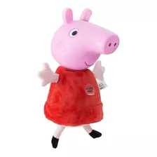 Boneca Peppa 27cm Cabeça De Vinil Corpo De Pelúcia Com Som