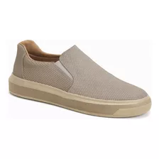 Sapato Slip On Anatomic Gel Em Camurça Gray Tênis Masculino