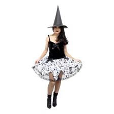 Fantasia Bruxa Roupa Bruxinha Halloween Vestido - Promoção