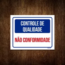 Placa Controle De Qualidade Não Conformidade 36x46