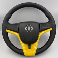 Volante Cruze Amarelo Para Toyota Bandeirante Ano 1994