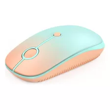 Mouse Seenda Bluetooth Inalambrico/naranja Verde