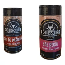 Sal Rosa Do Himalaia + Sal De Parrilha Com Chimichurri