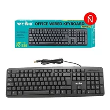 Teclado Weibo Fc-530 Conexión Usb En Español Navegador Multi