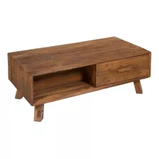 Mesa De Living Central Ratona Madera Maciza Rustica Lcm