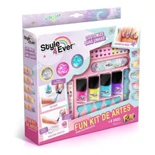 Kit De Artes Decore Suas Unhas Glitter - Fun Divirta-se