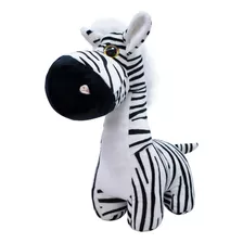 Zebra Focinho Comprido 27cm - Pelúcia Zafari 