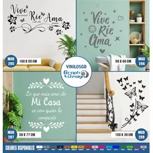 Vinilos Decorativos - Frases Deco Hogar- Pajaros - Mariposas