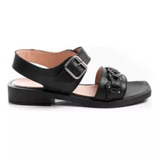 Sandalias Zapatos Mujer Dama En Cuero Cómodas Franciscanas