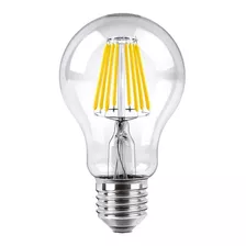 Lámpara Filamento Led Bulbo E27 6w Cálida 