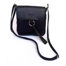 Bolsa Feminina Couro Alça Transversal Regulável Mod. 21244