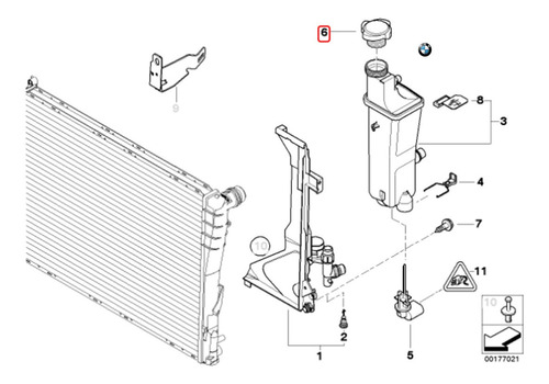 Tapa Deposito Refrigerante Bmw E65 Alpina B7 Repuestos Foto 2