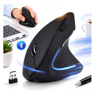 Mouse Vertical Ergonômico Sem Fio Bluetooth 2400dpi Ka-6660