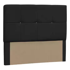 Cabeceira Casal Queen Vênus 160cm Suede Preto - D'monegatto