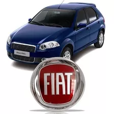 Novo Emblema Fiat Palio G4 2010 2011 Vermelho Da Grade