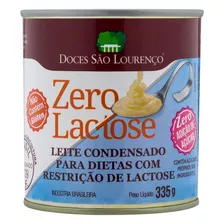 Leite Condensado Zero Lactose Zero Açúcar São Lourenço Lata 335g