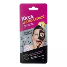 Ricca Mascara Facial Preta 1 2 3 Adeus Cravos