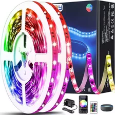 Cinta Rollo Tira Luces Led Bluetooth 5m Multicolor Rgb 5050 