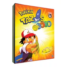 Album Completo Com Coleção 160 Tazos Pokémon Anos 2000 
