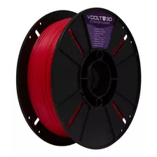 Filamento Voolt3d Pla Vsilk Efeito Fosco Premium 1kg Cor Vermelho Velvet