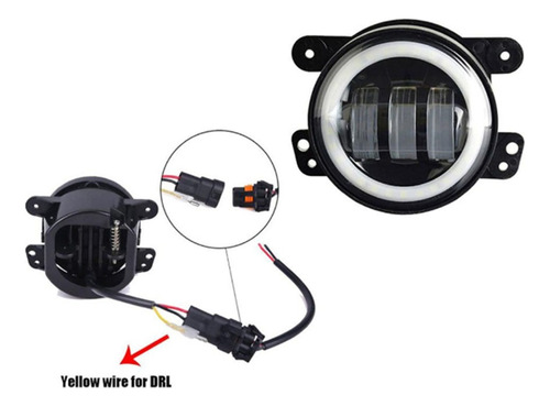 Luz Antiniebla Led Redonda De 4  Para Dodge Charger Foto 5