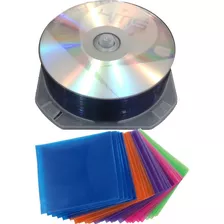 Dvd+r Kms Virgen 4.7gb Con Paquete De Fundas De Cd