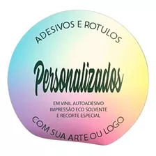 1000 Etiquetas Adesivas Rótulos Personalizados - 5x5 Cm