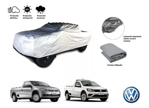 Cubierta Funda Cubreauto Afelpada Vw Saveiro 1.6l 2010-2018 Foto 2