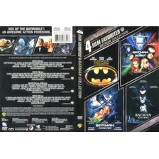 5 Dvds Batman - 1966/1989/1992/1995/1997 - Dublados Em Port.