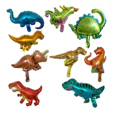 10 Globos Dinosaurios Surtidos