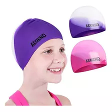 Gorro De Natación Para Niños Aegend (de 4 A 8 Años), Paquete