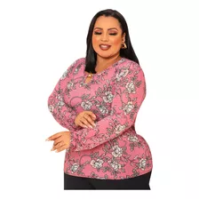 Kit 3 Camisetas Plus Size Femininas Atacado Para Senhoras