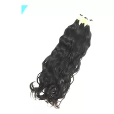 Cabelo Humano Liso Ondulado Virgem 50cm, 50gr Pontas Cheias Cor Castanho