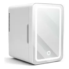 Mini Geladeira Espelhada C/ Led 6 Litros Branca - Tv017