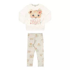 Conjunto Infantil Alakazoo Legging E Blusão Onça