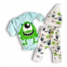 Set Conjunto Trio Mike Wazowski Monsters Inc