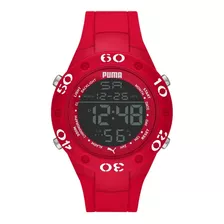 Reloj Hombre Puma P6037 Cuarzo 49mm Pulso Rojo En