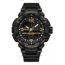 Reloj Deportivo Impermeable De Doble Pantalla Sanda 6130