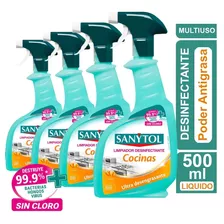 Sanytol Limpiador Desinfectante Cocina Pack 4 Unidad 500ml