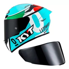 Capacete Kyt Tt Course Dalla Porta Starline Com Viseira Fumê