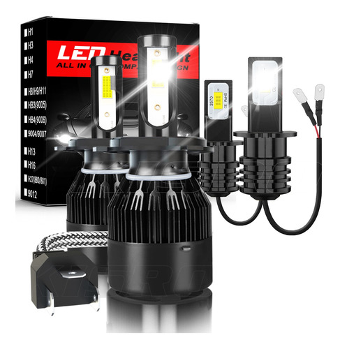 Kit Focos Led Fzpjjnb H4 Para Suzuki Xl-7 2006