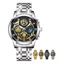 Reloj Multifuncional Informal De Moda Para Hombre.