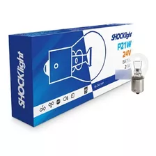 Lampada Comum 1p 24v Caminhao P21w 1141 Shocklight Cx C/10