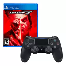 Mando Playstation 4 Dualshock Negro + Tekken 7