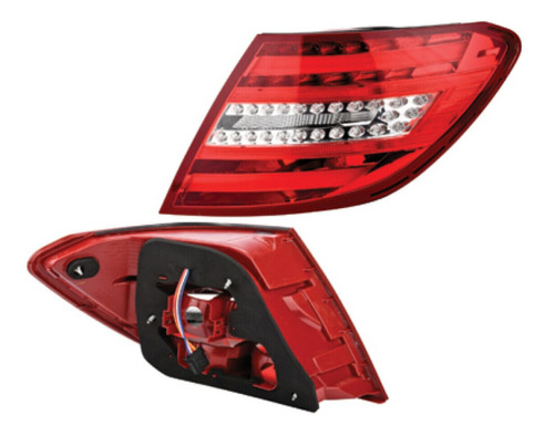 Calavera Izq O Der C/leds Mercedes-benz C300 11/13 Depo Foto 10