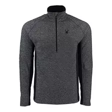 Salida 1/2 Zip Chaqueta Stryke Spyder De Los Hombres, Negro 