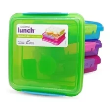 Contenedor Lunchera Sistema Sandwich 450 Ml Ideal Vianda