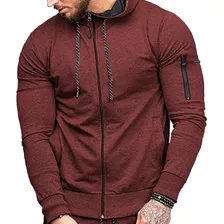 Sudadera Hombre Con Capucha De Calidad Con Cierre Hoodie