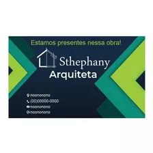 Placa Arquiteta Obras 150x100