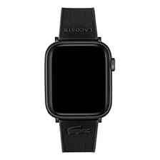 Malla Lacoste Original Para Apple Watch 42/44mm Negro